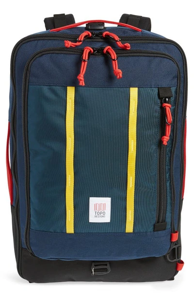 Shop Topo Designs Travel Backpack In Navy