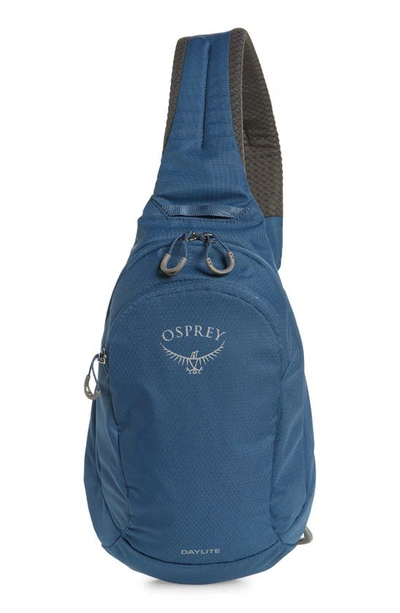 Shop Osprey Daylite Water Repellent Sling Backpack In Wave Blue