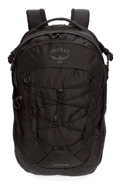 Shop Osprey Quasar Backpack In Black