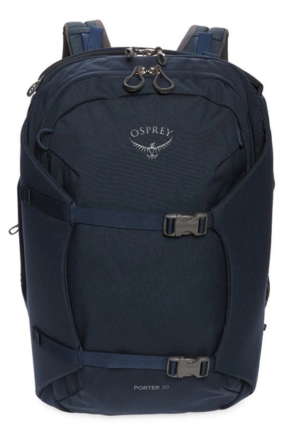 Shop Osprey Porter 30l Travel Backpack In Petunia Blue