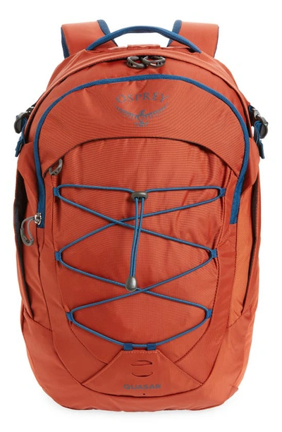 Shop Osprey Quasar Backpack In Umber Orange