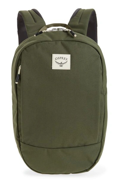 Shop Osprey Arcane Small Backpack In Haybale Green
