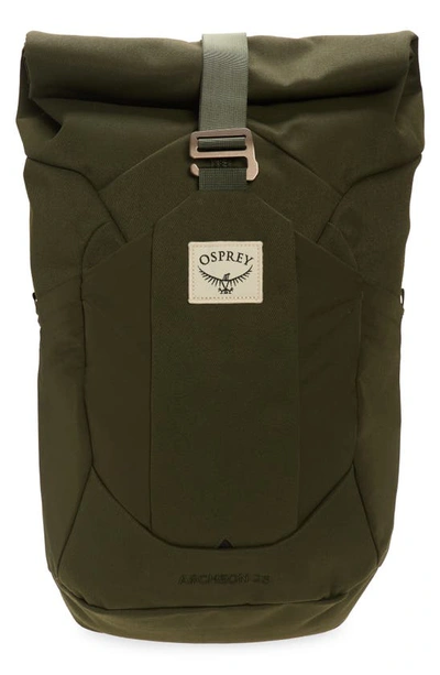 Shop Osprey Archeon 25l Backpack In Haybale Green