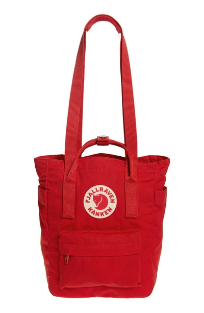 Shop Fjall Raven Mini Kånken Tote Backpack In True Red