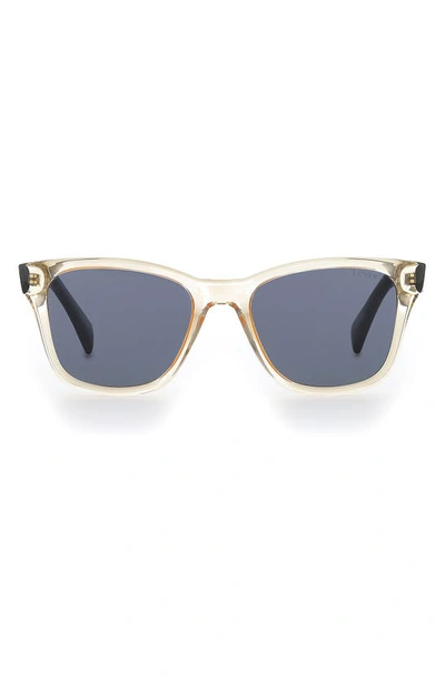 Shop Levi's 53mm Mirrored Square Lenses In Yellow/ Grey