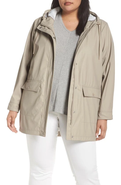 Shop Levi's Water Repellent Hooded Parka In Sand