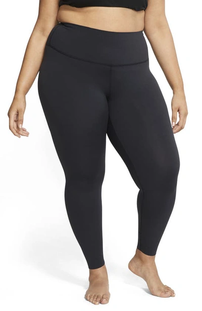 Shop Nike Yoga Luxe 7/8 Tights In Black/ Dk Smoke Grey