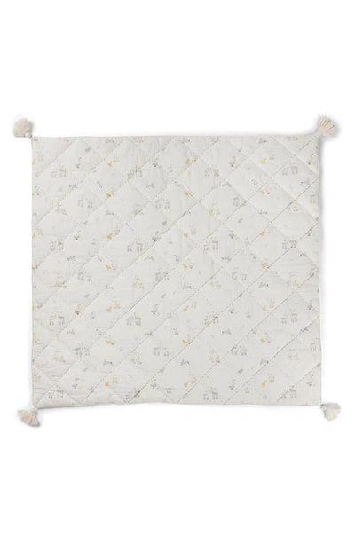 Shop Pehr Just Hatched Quilted Nursery Blanket In Multi