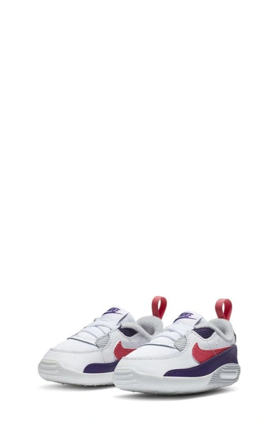 Shop Nike Air Max 90 Crib Sneaker In White/ Grey/ Eggplant