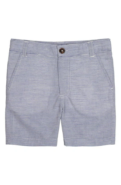 Shop Andy & Evan Seersucker Shorts In Blue