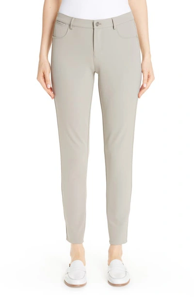 Shop Lafayette 148 Mercer Acclaimed Stretch Skinny Pants In Partridge