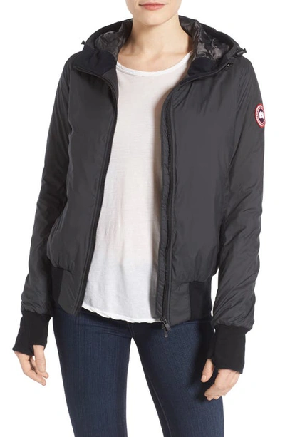Shop Canada Goose Dore Down Hooded Jacket In Black