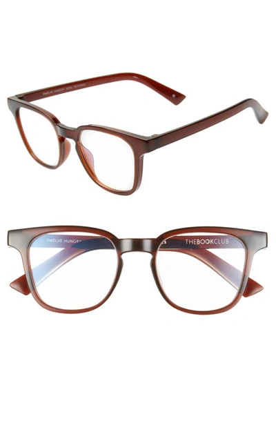 Shop The Book Club Twelve Hungry Bens 53mm Reading Glasses In Crystal Bourbon