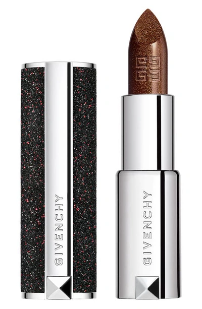 Shop Givenchy Le Rouge Night Noir Sheer Sparkling Lipstick In 3 Night Gold