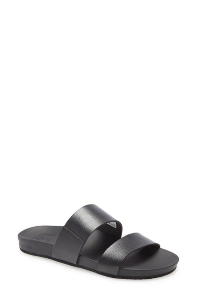 Shop Reef Cushion Bounce Vista Slide Sandal In Black