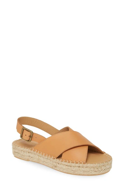 Shop Soludos Eloise Espadrille Slingback Sandal In Camel