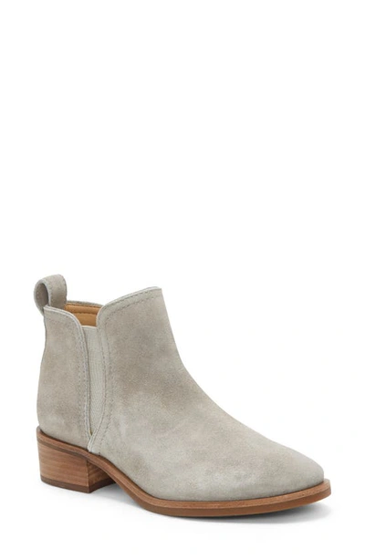 Shop Lucky Brand Pogan Chelsea Boot In Driftwood Suede