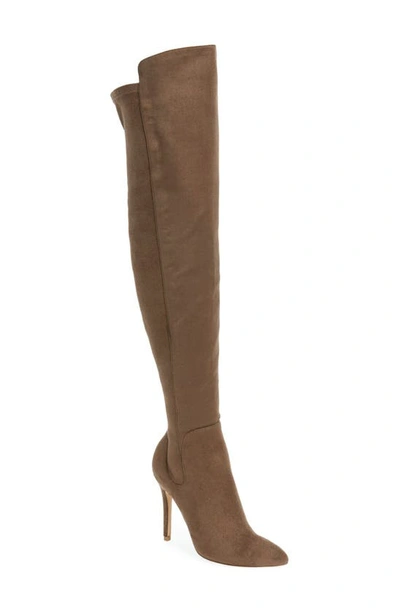 Shop Charles By Charles David Penalty Over The Knee Boot In Dark Taupe