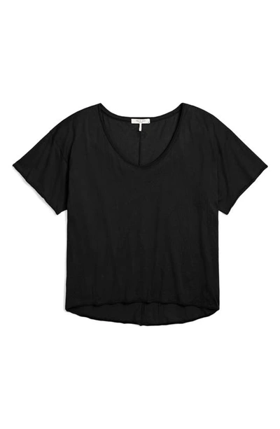 Shop Rag & Bone The Gaia Organic Pima Cotton T-shirt In Black