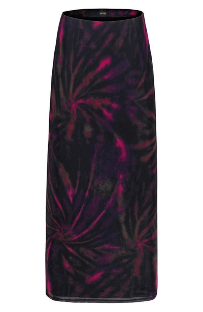 Shop Afrm Felix Print Skirt In Pink Spiral