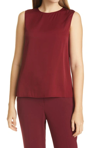 Shop Theory Stretch Silk Shell In Currant