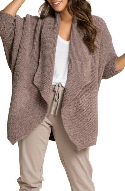 Shop Barefoot Dreamsr Cozychic™ Chevron Rib Cardigan In Driftwood