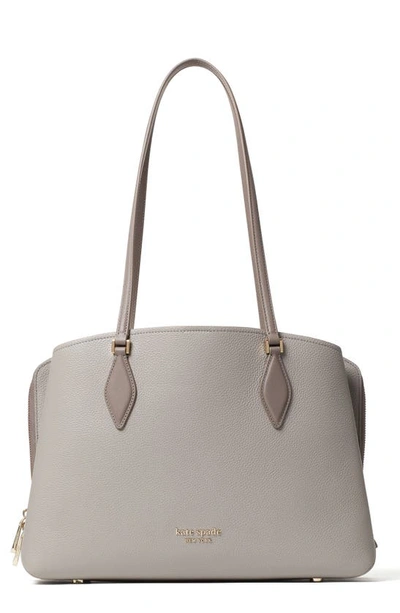 Shop Kate Spade Zeezee Large Leather Work Tote In True Taupe Multi