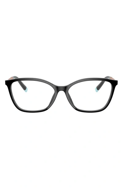 Shop Tiffany & Co 53mm Butterfly Optical Glasses In Black