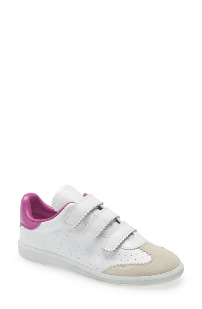 Shop Isabel Marant Beth Sneaker In White/ Pink