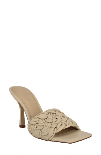 Shop Marc Fisher Ltd Draya Braided Sandal In Light Natural Leather
