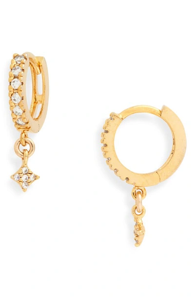 Shop Set & Stones Grace Huggie Hoop Earrings In Gold