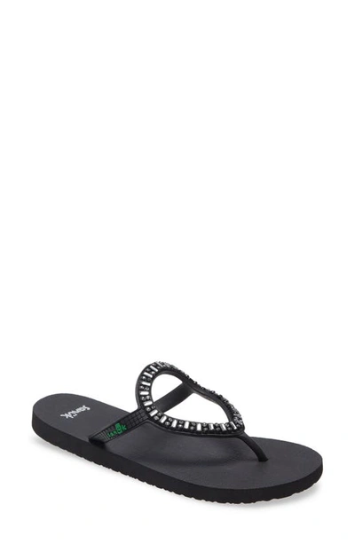 Ibiza Monaco Flip Flop In Black