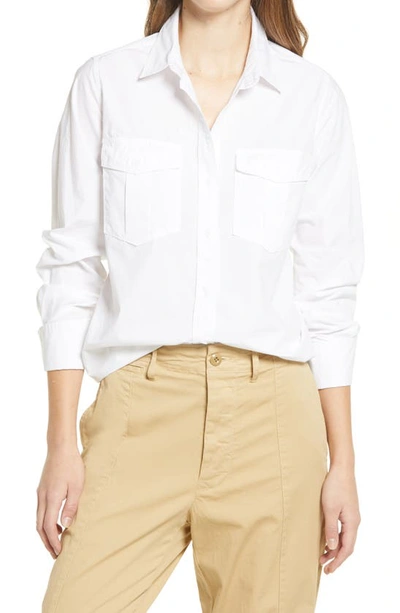 Shop Alex Mill Georgie Button-up Shirt In White