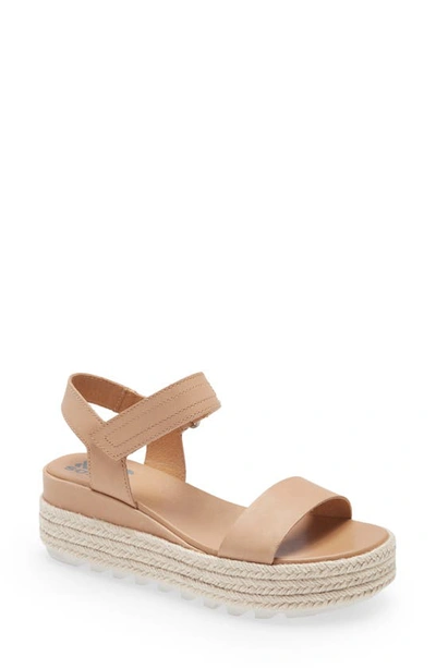 Shop Sorel Cameron Flatform Sandal In Honest Beige