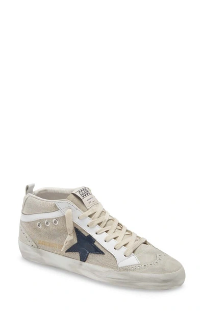 Golden Goose Midstar Sneaker In Natural Recycled Canvas