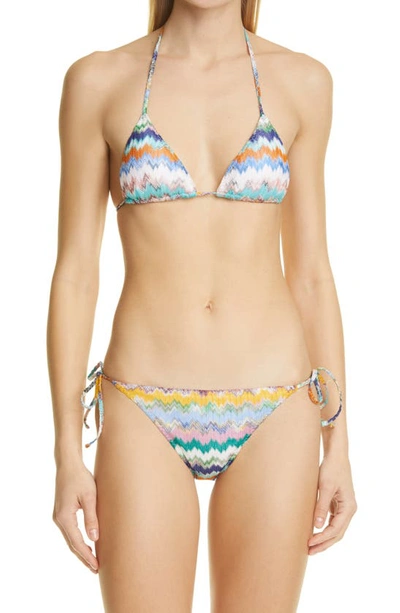 Shop Missoni Zigzag Two-piece Swimsuit In Multi