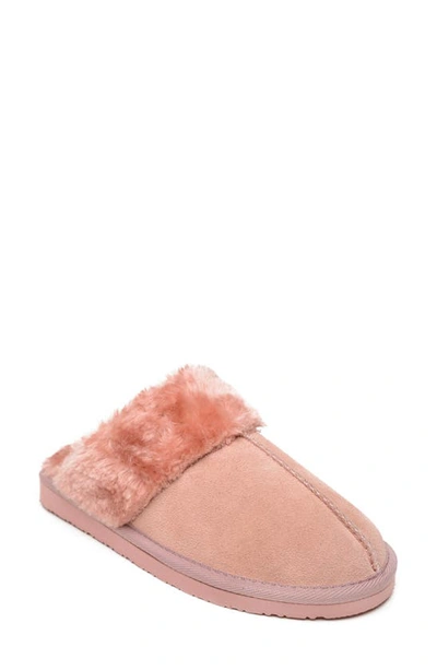 Shop Minnetonka Chesney Mule Slipper In Blush