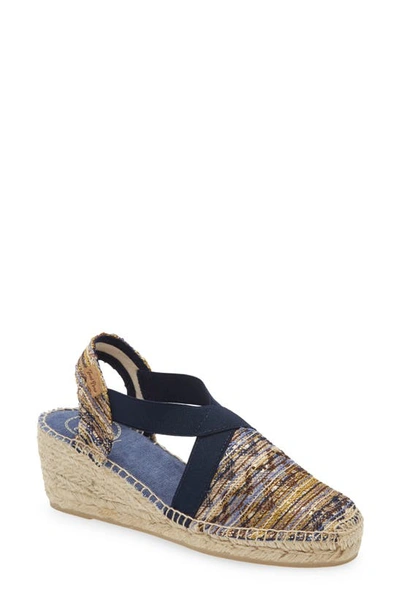 Shop Toni Pons Terra Espadrille Sandal In Navy Fabric