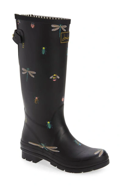 JOULES 'WELLY' PRINT RAIN BOOT 212644