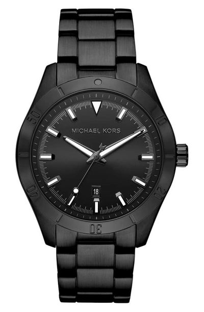 Shop Michael Kors Layton Bracelet Watch, 44mm In Black