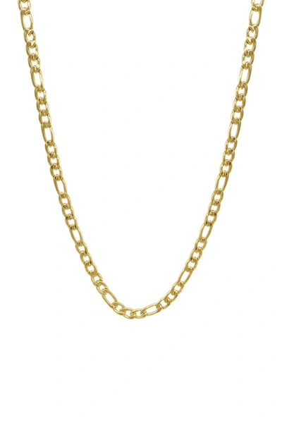 Shop Adornia Water Resistant Figaro Chain Necklace In Yellow