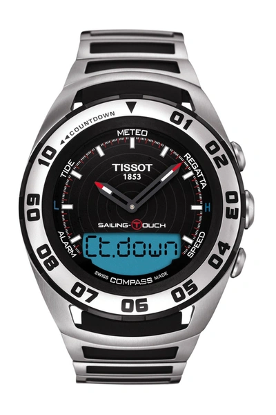 Shop Tissot Men's Sailing-touch Bracelet Watch In 000