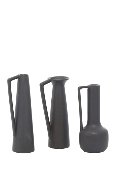 Shop Willow Row Dark Grey Ceramic Modern Vase