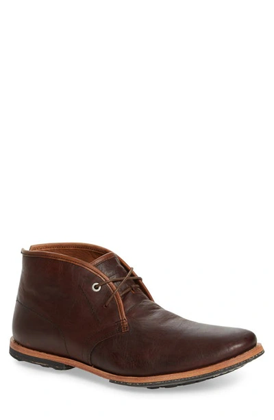 Shop Timberland Wodehouse Chukka Boot In Burnished Dark Brown Leather