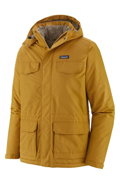 Shop Patagonia Isthmus Wind Resistant Water Repellent Hooded Parka In Bkwg