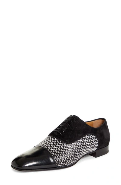 Shop Christian Louboutin Greggo Cap Toe Oxford In Black