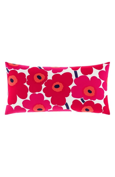 Shop Marimekko Pieni Unikko Accent Pillow In Red