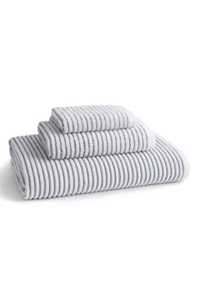 Shop Kassatex Sullivan Bath Towel In Grey