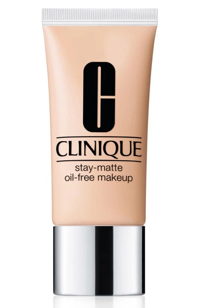 Shop Clinique Stay-matte Oil-free Makeup Foundation, 1 oz In 2 Alabaster