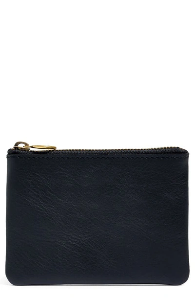 Shop Madewell The Leather Pouch Wallet In True Black